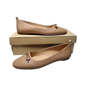 Michael Kors Eloise Flex Bow Ballet Flat Shoes Leather